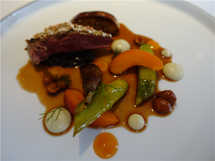 pigeon and vegetables